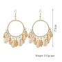 2019 Latest fashion jewelry for women gold silver string sea shell earrings