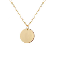 Wholesale fashion bohemian ins hot women jewelry chain link coin necklace for girls