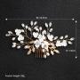New desgin Rhinestone Jewelry Pearl Hair Accessories Wedding Bridal Hair Combs