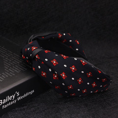 Women's Hair Accessories headband black Cross Knot rose flower hairband