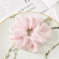 Summer custom Solid color girls hair accessories hair ties Elastic Chiffon hair Scrunchies for women