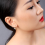 Custom fashion fantasy accessories DIY jewelry silver gold skull earrings Custom fashion fantasy accessories DIY jewelry silver gold skull earrings