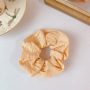 summer and spring custom soft floral print fabric elastic hair scrunchies hair tie for women