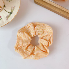 summer and spring custom soft floral print fabric elastic hair scrunchies hair tie for women