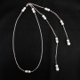 amazon ins custom handmade Crystal rhinestone Bridal wedding jewelry accessories back chain necklace with pearl amazon ins custom handmade Crystal rhinestone Bridal wedding jewelry accessories back chain necklace with pearl