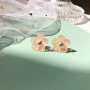 Spring and summer girl simple transparent acrylic ins flower stud earring Spring and summer girl simple transparent acrylic ins flower stud earring
