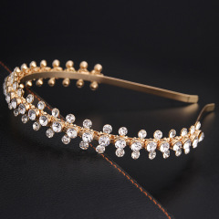 2020 Baroque Vintage Wedding Hairband Hair Accessories Wome Beaded Jewelled rhinestone Headband
