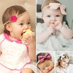 custom 10pcs photograph bow plush hair accessory set infant flower floral baby head band