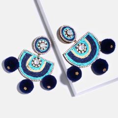 amazon ins Customized fashion trendy lady women girls indian african colorful  Vintage Ethic boho jewelry earring
