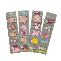 Beautiful children fabric flower cartoon Barrettes hairpin hair clip