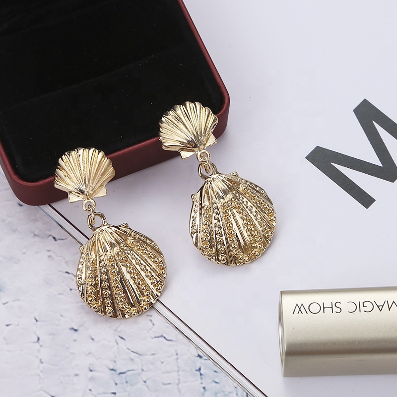 New arrival fashion 2020  lady elegant starfish shell earrings for famale
