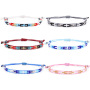 Multicolor miyuki tila bead bracelet adjustable woven seed bead bracelet
