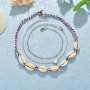 3pcs/set Classic personality jewelry ankle bracelet sea shell silver anklet sets for ladies