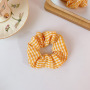 summer and spring custom soft floral print fabric elastic hair scrunchies hair tie for women