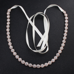 Luxury Dress Bridal Ribbon Accessories loop Wedding Waist Belt