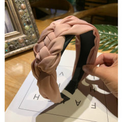 Pink Cloth Wrapped Girls Bohemia Style Series Silk braid Hair Accessories Hair bands