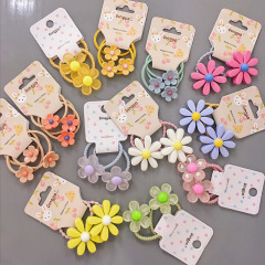 2020 summer children resin flower colorful elastic kids hair ties for baby girls 2020 summer children resin flower colorful elastic kids hair ties for baby girls