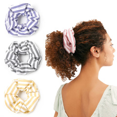 2020 New style factory direct sales custom plaid scrunchies hair ties for women