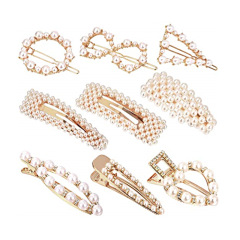 Women Simple Irregular wedding Metal Hair Accessories pear Hair Barrettes