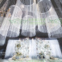 OEM different colors suspended ceiling hanging metal yarn home wedding decoration