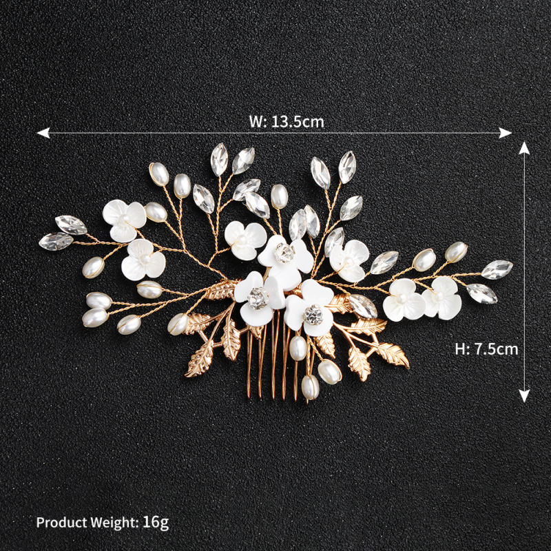 metal womens Pearl Hair Accessories Wedding Bridal Hair Combs for braids metal womens Pearl Hair Accessories Wedding Bridal Hair Combs for braids