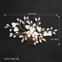 metal womens Pearl Hair Accessories Wedding Bridal Hair Combs for braids metal womens Pearl Hair Accessories Wedding Bridal Hair Combs for braids
