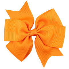 2020 Satin ribbon handmade 15 color bows knot hair clips for girls hair accessories
