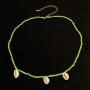 Wholesale fashion jewelry green beads women necklace with shell Wholesale fashion jewelry green beads women necklace with shell