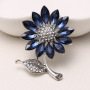 2020 new baroque Latest Fashion Flower Crystal Custom brooch Pearl Jewelry rhinestone brooch pins