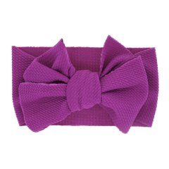 New born baby eco-friendly multi colorful elastic bow knot hairband kids girls hair accessories