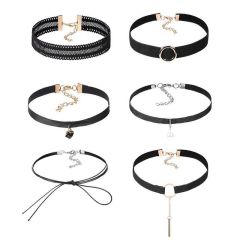 Fashion Hot Sale Ladies Sexy Gothic Lace Choker Necklace Sets for Women