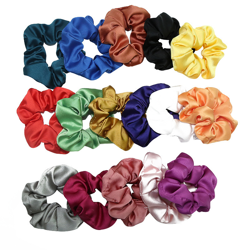 Women Fashion Scrunchies Elastic Solid Color Check Ponytail Holders girls elastic hair tie ponytail Women Fashion Scrunchies Elastic Solid Color Check Ponytail Holders girls elastic hair tie ponytail