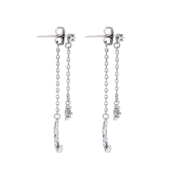 2019 Fashion diamond accessories women jewelry silver zircon sailor moon earings
