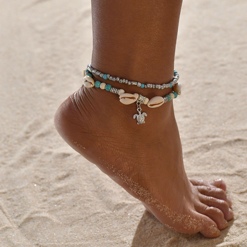 2019 Fancy style beach sea shell anklets wedding foot jewelry for women