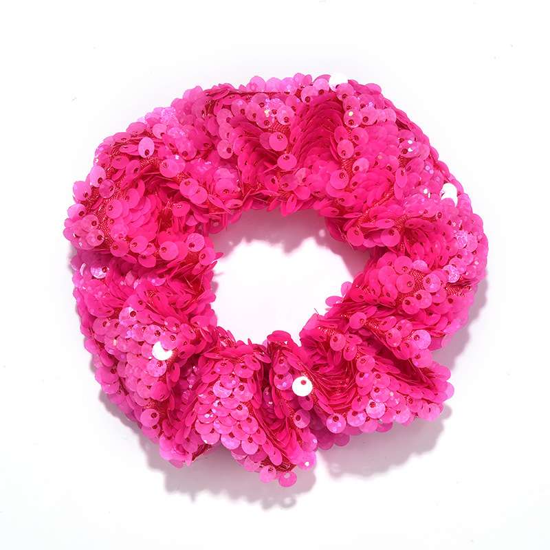 2020 Amazon hot sale fashion custom girls elastic bling bling glitter sequin scrunchy hair ties for women 2020 Amazon hot sale fashion custom girls elastic bling bling glitter sequin scrunchy hair ties for women