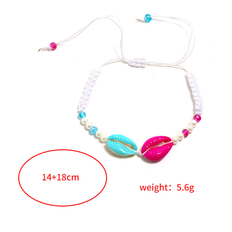 Bulk cheap unique hand modern woven pearl crystal cowrie sea shell bracelet for women