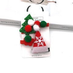 Children's christmas baby hairpin little girls princess clip middle east headwear