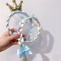 New Arrival Princess Child Party Cosplay Snowflake Crown Color Braided Hairband New Arrival Princess Child Party Cosplay Snowflake Crown Color Braided Hairband