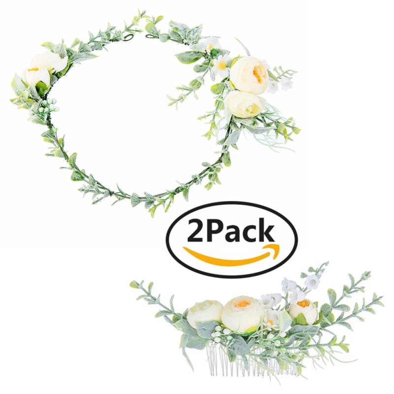2019 Bride flower Wedding hair accessories women bridal hair combs