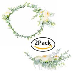 2019 Bride flower Wedding hair accessories women bridal hair combs