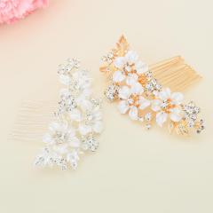 Fashion rhinestone alloy flower bridal Hair Accessories wedding hair comb