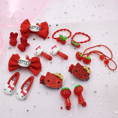 Hot baby girls hello kitty hair band barrettes hair accessories gift box