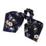 2020 Chiffon Ribbon long bow knot elastic hair scarf scrunchies silk hair ties custom for girls womens 2020 Chiffon Ribbon long bow knot elastic hair scarf scrunchies silk hair ties custom for girls womens