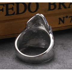 2019 New design fashiongothic cool men souvenir silver skull rings