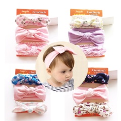 New children's cute colorful custom printed elastic hair bands for baby head band set New children's cute colorful custom printed elastic hair bands for baby head band set