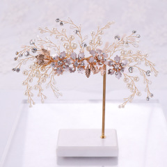 fashion pearl flower headbands wedding hair accessories bridal hair clips