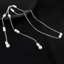 amazon ins custom handmade Crystal rhinestone Bridal wedding jewelry accessories back chain necklace with pearl amazon ins custom handmade Crystal rhinestone Bridal wedding jewelry accessories back chain necklace with pearl