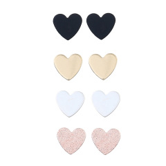 2020 fashion wholesale custom jewelry heart shape alloy stud earrings for women