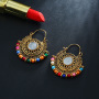 Fashion personality bohemia vintga sun flower alloy beads women earrings Fashion personality bohemia vintga sun flower alloy beads women earrings