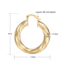 wholesale simple women fashion thread 18K gold plated circle hoop copper earrings wholesale simple women fashion thread 18K gold plated circle hoop copper earrings